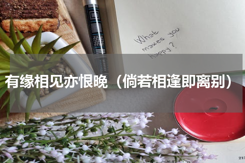 有缘相见亦恨晚（倘若相逢即离别）