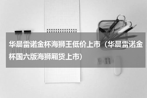 华晨雷诺金杯海狮王低价上市（华晨雷诺金杯国六版海狮厢货上市）