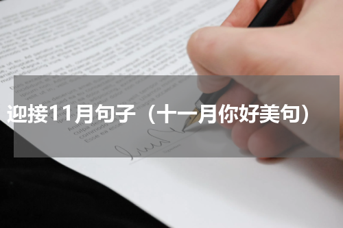 迎接11月句子（十一月你好美句）