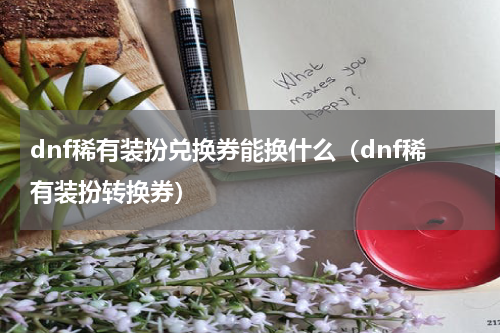 dnf稀有装扮兑换券能换什么（dnf稀有装扮转换券）