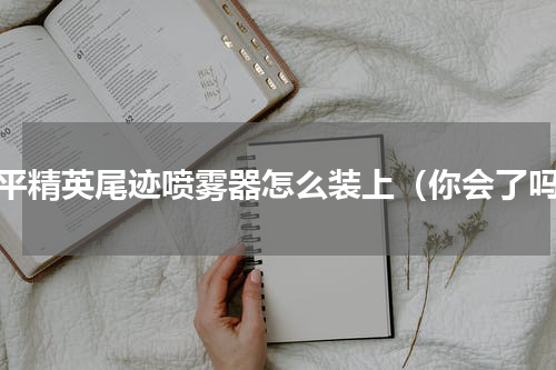 和平精英尾迹喷雾器怎么装上（你会了吗）