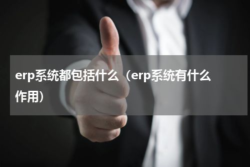 erp系统都包括什么（erp系统有什么作用）