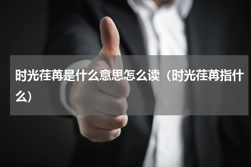 时光荏苒是什么意思怎么读（时光荏苒指什么）