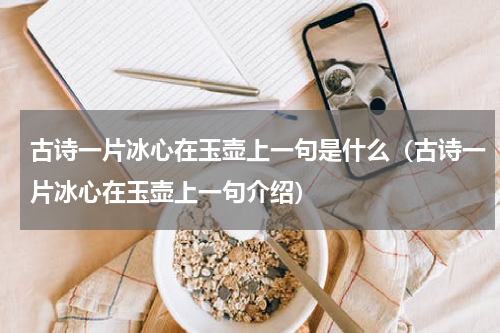 古诗一片冰心在玉壶上一句是什么（古诗一片冰心在玉壶上一句介绍）