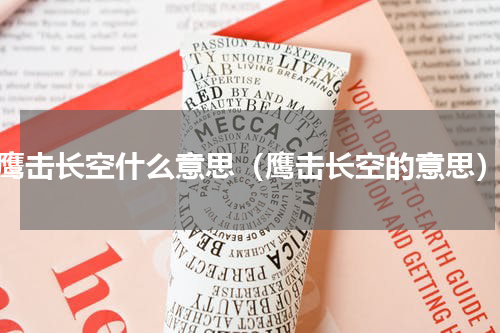 鹰击长空什么意思（鹰击长空的意思）