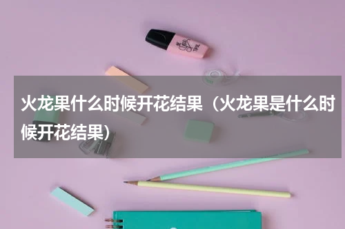 火龙果什么时候开花结果（火龙果是什么时候开花结果）