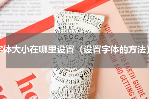 字体大小在哪里设置（设置字体的方法）