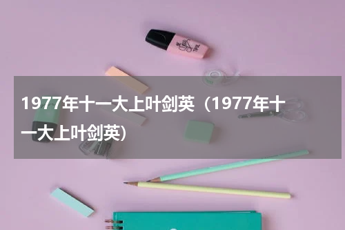 1977年十一大上叶剑英（1977年十一大上叶剑英）