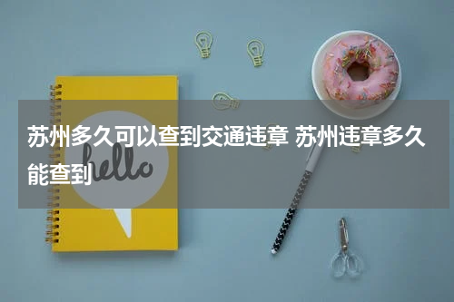 苏州多久可以查到交通违章 苏州违章多久能查到