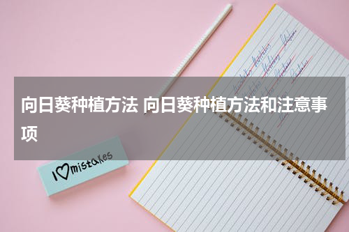 向日葵种植方法 向日葵种植方法和注意事项
