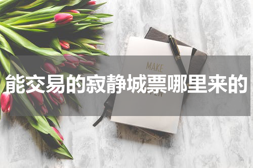 能交易的寂静城票哪里来的