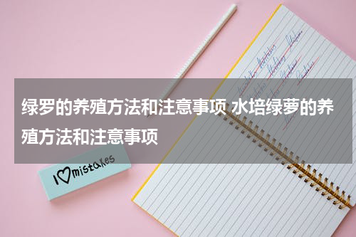 绿罗的养殖方法和注意事项 水培绿萝的养殖方法和注意事项