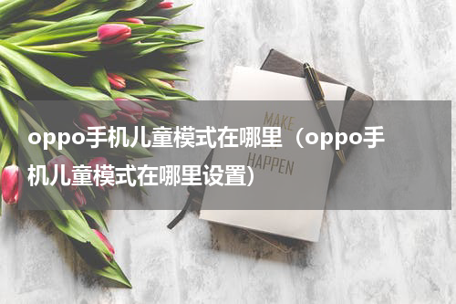 oppo手机儿童模式在哪里（oppo手机儿童模式在哪里设置）