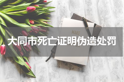 大同市死亡证明伪造处罚