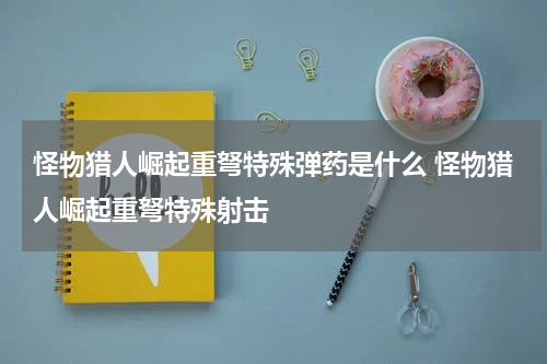 怪物猎人崛起重弩特殊弹药是什么 怪物猎人崛起重弩特殊射击