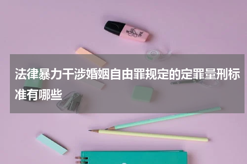 法律暴力干涉婚姻自由罪规定的定罪量刑标准有哪些