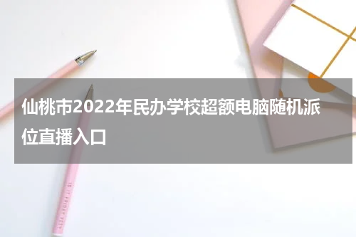 仙桃市2022年民办学校超额电脑随机派位直播入口