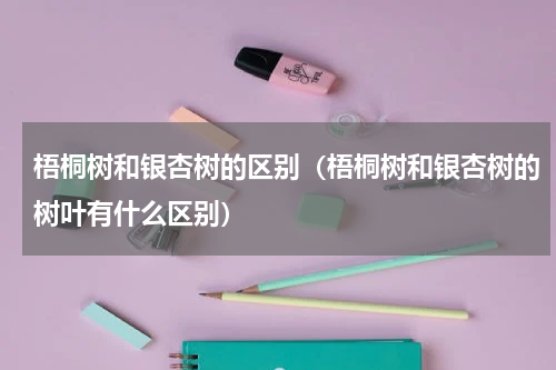 梧桐树和银杏树的区别（梧桐树和银杏树的树叶有什么区别）