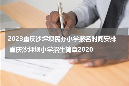 2023重庆沙坪坝民办小学报名时间安排 重庆沙坪坝小学招生简章2020