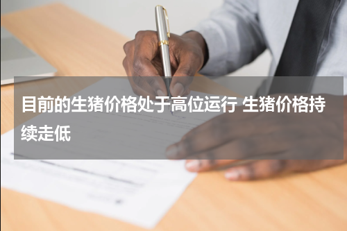 目前的生猪价格处于高位运行 生猪价格持续走低