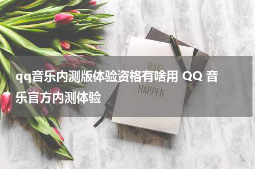 qq音乐内测版体验资格有啥用 QQ 音乐官方内测体验