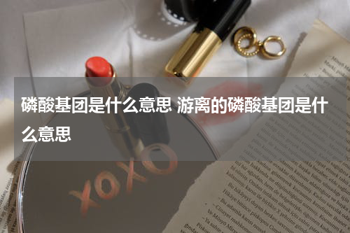 磷酸基团是什么意思 游离的磷酸基团是什么意思