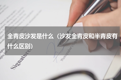 全青皮沙发是什么（沙发全青皮和半青皮有什么区别）