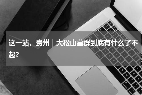 这一站，贵州｜大松山墓群到底有什么了不起？