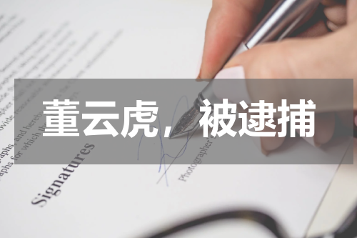 董云虎，被逮捕