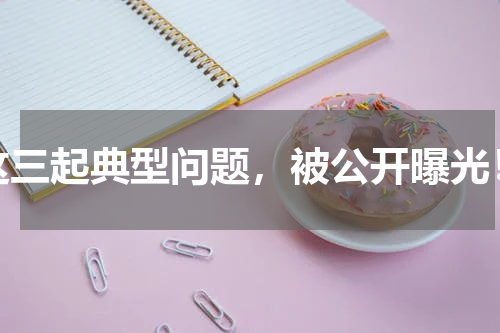 这三起典型问题，被公开曝光！