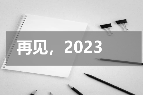 再见，2023
