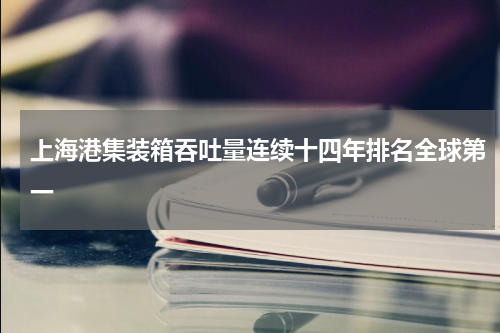上海港集装箱吞吐量连续十四年排名全球第一