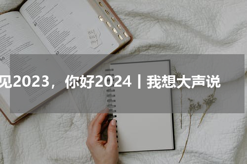 再见2023，你好2024丨我想大声说