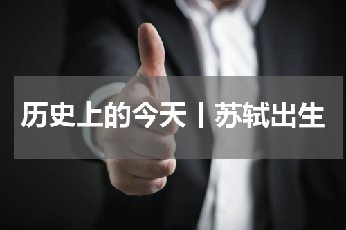 历史上的今天丨苏轼出生