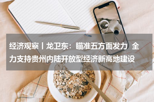 经济观察丨龙卫东：瞄准五方面发力  全力支持贵州内陆开放型经济新高地建设