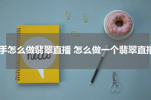 新手怎么做翡翠直播 怎么做一个翡翠直播