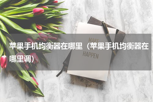 苹果手机均衡器在哪里（苹果手机均衡器在哪里调）