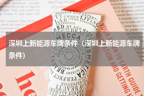 深圳上新能源车牌条件（深圳上新能源车牌条件）