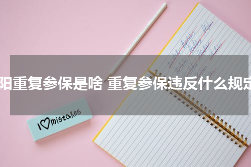 咸阳重复参保是啥 重复参保违反什么规定