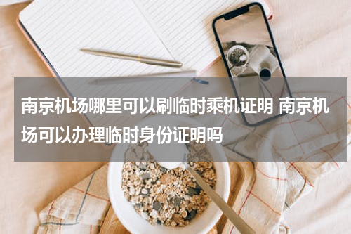 南京机场哪里可以刷临时乘机证明 南京机场可以办理临时身份证明吗