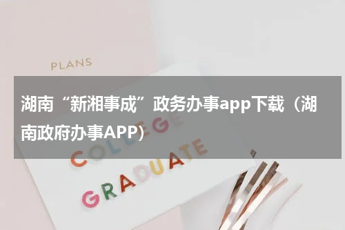 湖南“新湘事成”政务办事app下载（湖南政府办事APP）