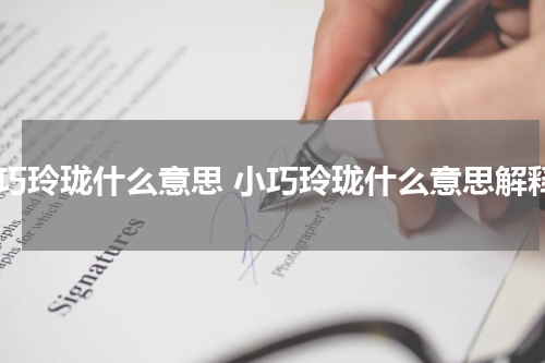 小巧玲珑什么意思 小巧玲珑什么意思解释