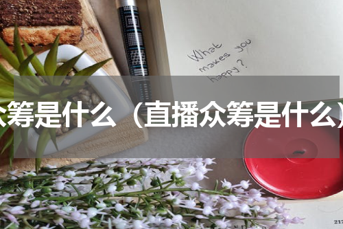 众筹是什么（直播众筹是什么）