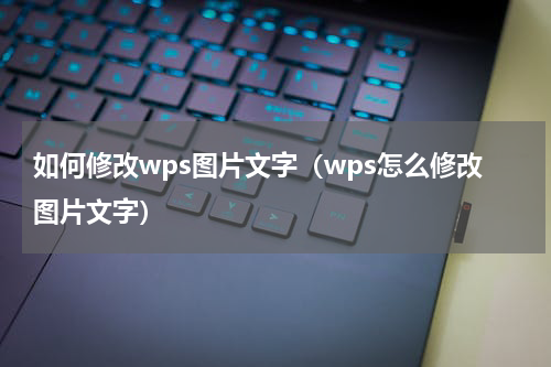 如何修改wps图片文字（wps怎么修改图片文字）