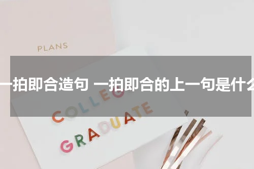 用一拍即合造句 一拍即合的上一句是什么