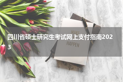 四川省硕士研究生考试网上支付指南2023
