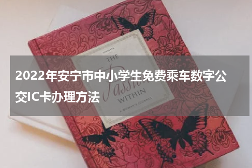 2022年安宁市中小学生免费乘车数字公交IC卡办理方法