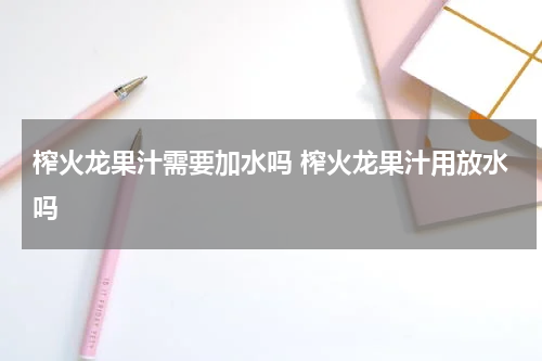榨火龙果汁需要加水吗 榨火龙果汁用放水吗