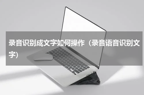 录音识别成文字如何操作（录音语音识别文字）
